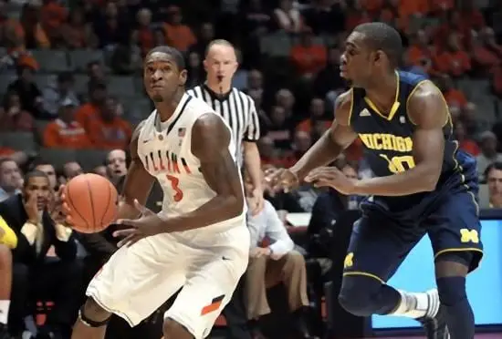 Michigan downs Illinois 72-61 in Champaign