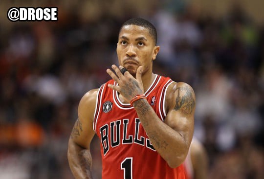 derrick rose twitter account page