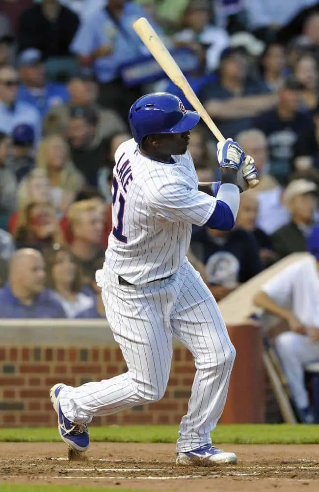 Big 9th Inning Wins it For Milwaukee 1 Chicago Cubs' Junior Lake singles against the Milwaukee Brewers during the fourth inning of a baseball game, Monday, July 29, 2013, in Chicago. (AP Photo/Jim Prisching)