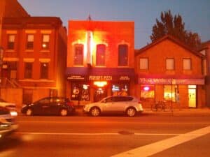 A shot in front of Pequod's