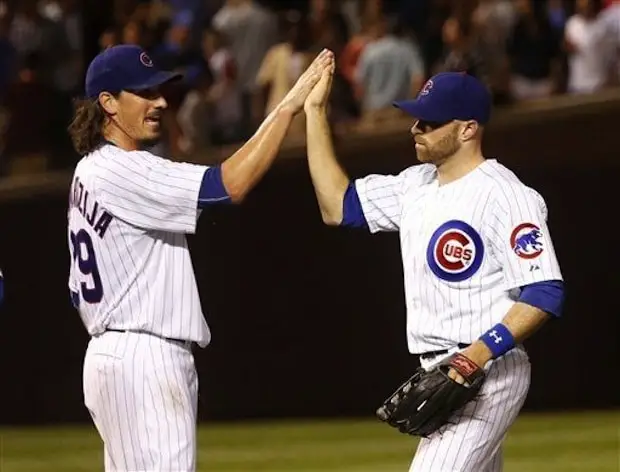 Schierholtz and Shark attack to crush Nats 11-1 in series opener 1 Starter Jeff Samardzija and right fielder Nate Schierholtz collectively conquered the Nats Monday night (AP Photo/Charles Rex Arbogast)