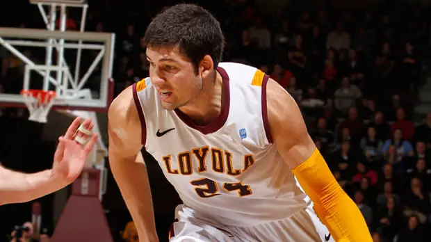 Loyola head coach Porter Moser will be without Ben Averkamp (pictured) for the first time as Loyola's head coach.