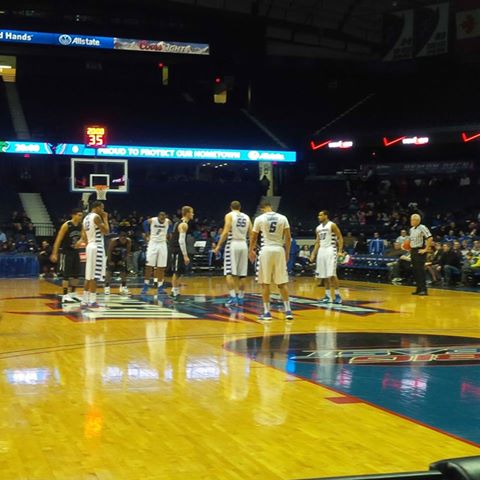 The Blue Demons Are On a Roll 1 DePaul getting ready to tipoff against Chicago State.