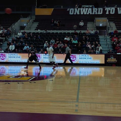 Loyola Loses First Home Game of Season 1 Jeff White (23) handles the ball for Loyola