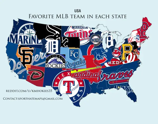 MLB graphic shows what team each state loves