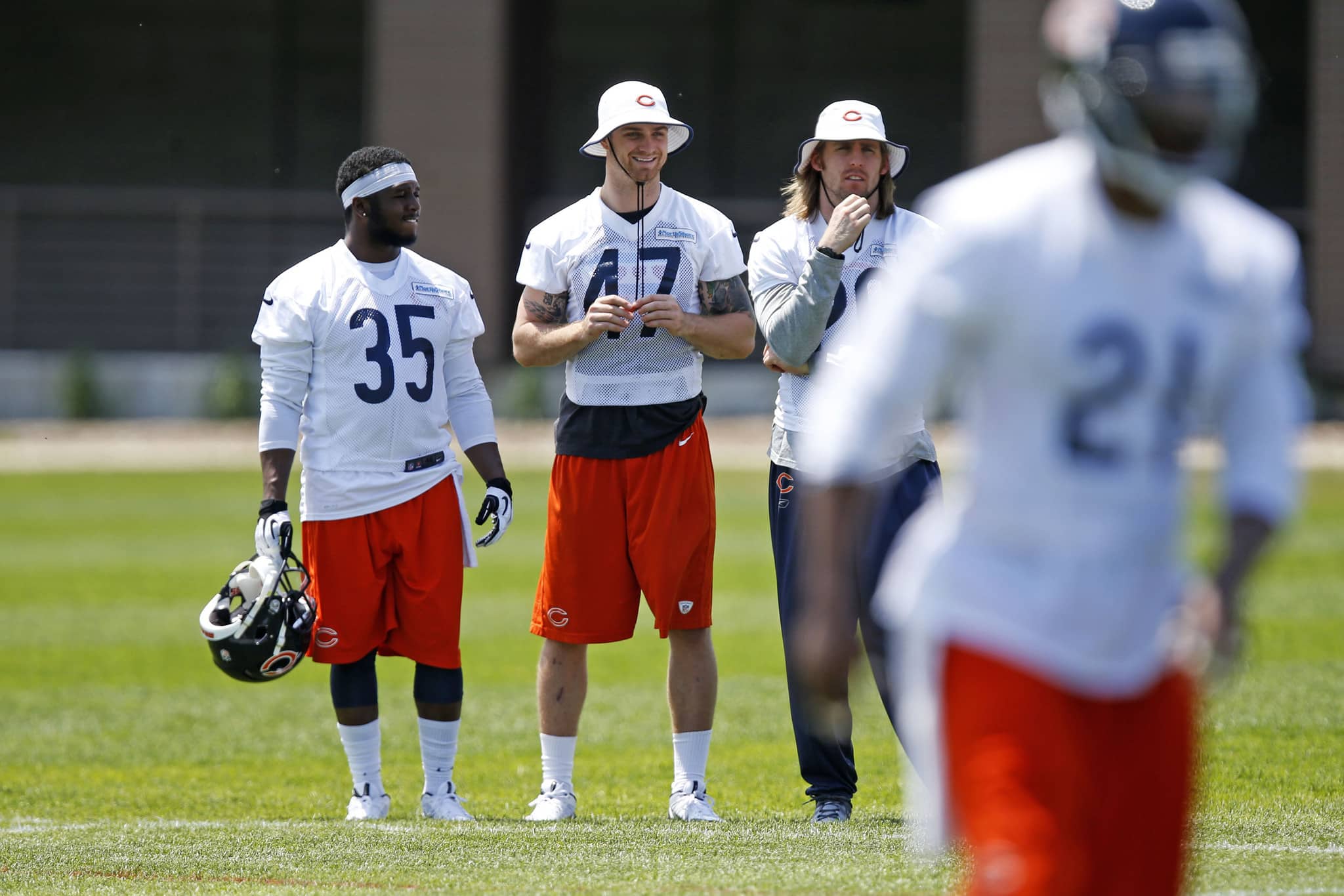 Bears safety Chris Conte (47) has an uphill climb ahead of him to make the 53-man roster (photo taken by the Chicago Tribune).