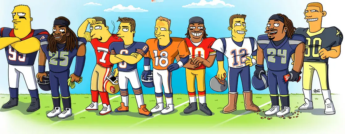 Jay Cutler, NFL players get Simpsonized