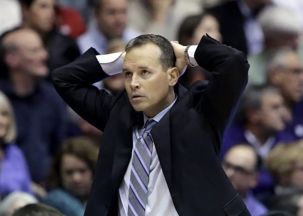The positives from Northwestern's loss to Ohio State 1 A visibly frustrated Chris Collins roams the sidelines at Welsh-Ryan Arena on Thursday night (photo from the Chicago Sun-Times).