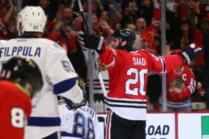 Brandon Saad provided the game-winner for the Chicago Blackhawks.