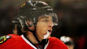 Patrick Kane and mouthguard Tommy Giglio USA TODAY Sports