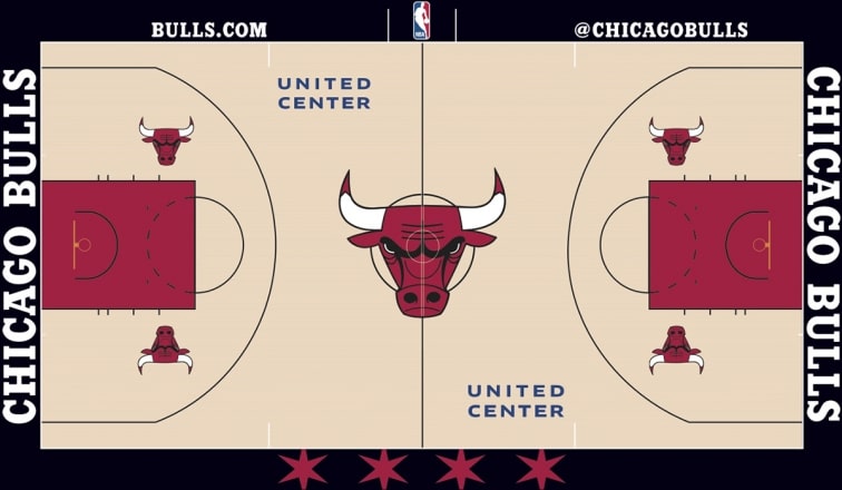 Chicago Bulls unveil new court design for upcoming season