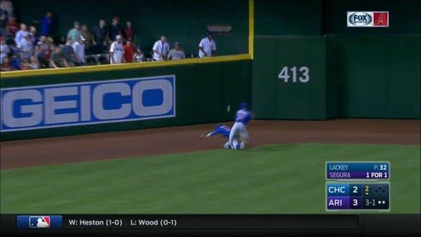 Kyle Schwarber leaves Cubs game with leg injury