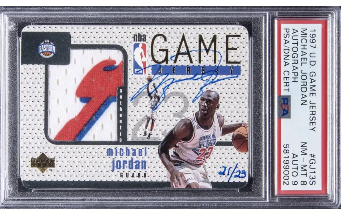 Rare Michael Jordan basketball card sets new record at auction