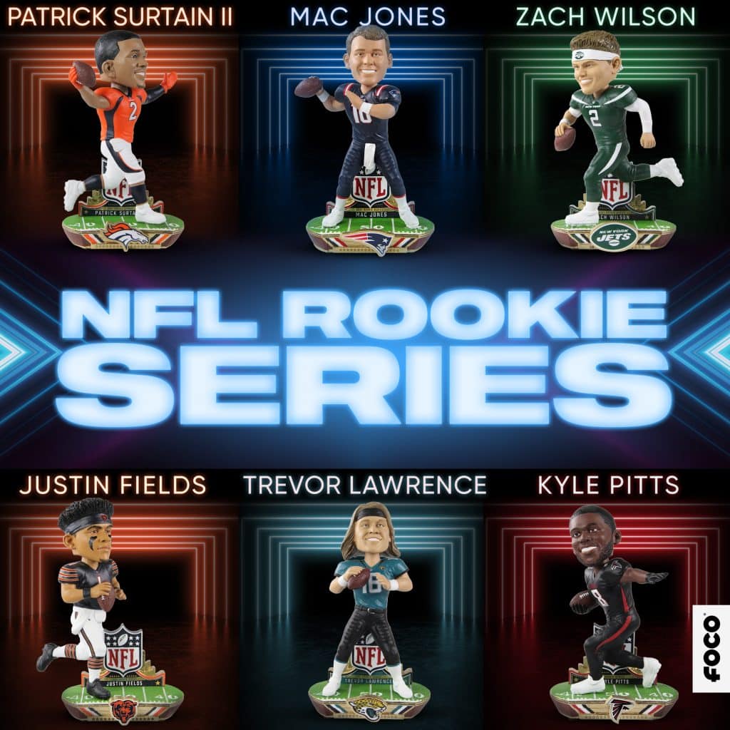 NFL ROOKIE BOBBLES GROUP IMAGE