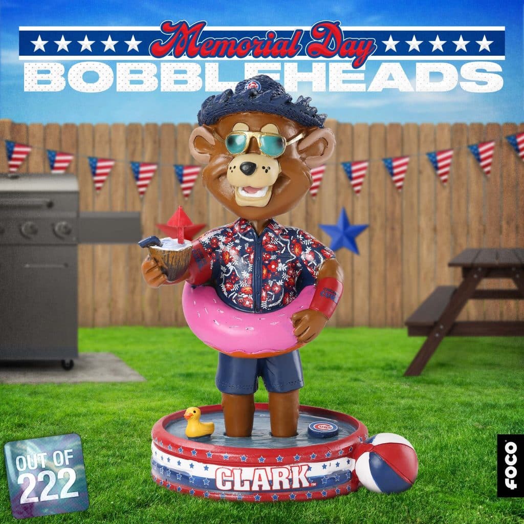 Clark Cubs Mascot Memorial Day Bobblehead