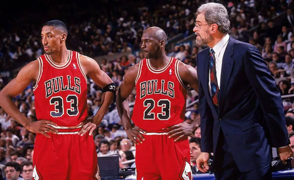 michael jordan scottie pippen and phil jackson