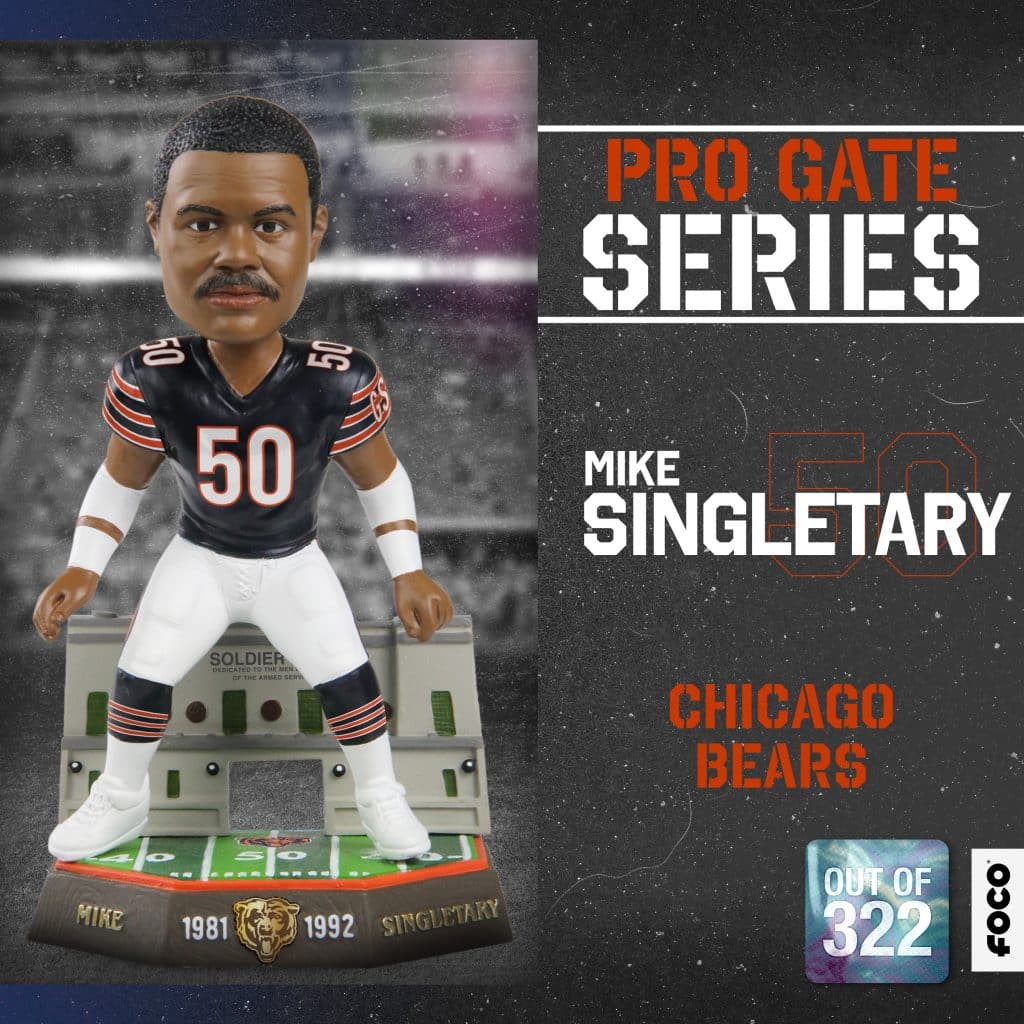 Mike Singletary Pro Gate Series Bobblehead