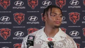 Video Thumbnail: Live Press Conference: Matt Eberflus, Justin Fields