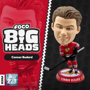 Connor Bedard Chicago Blackhawks Bighead Bobblehead