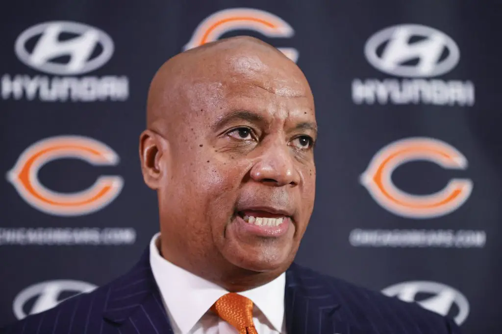 NFL: Chicago Bears Press Conference President & CEO Kevin Warren Introduction Matt Eberflus