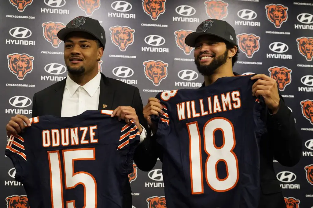 Rome Odunze Caleb Williams 2024 NFL Draft Chicago Bears