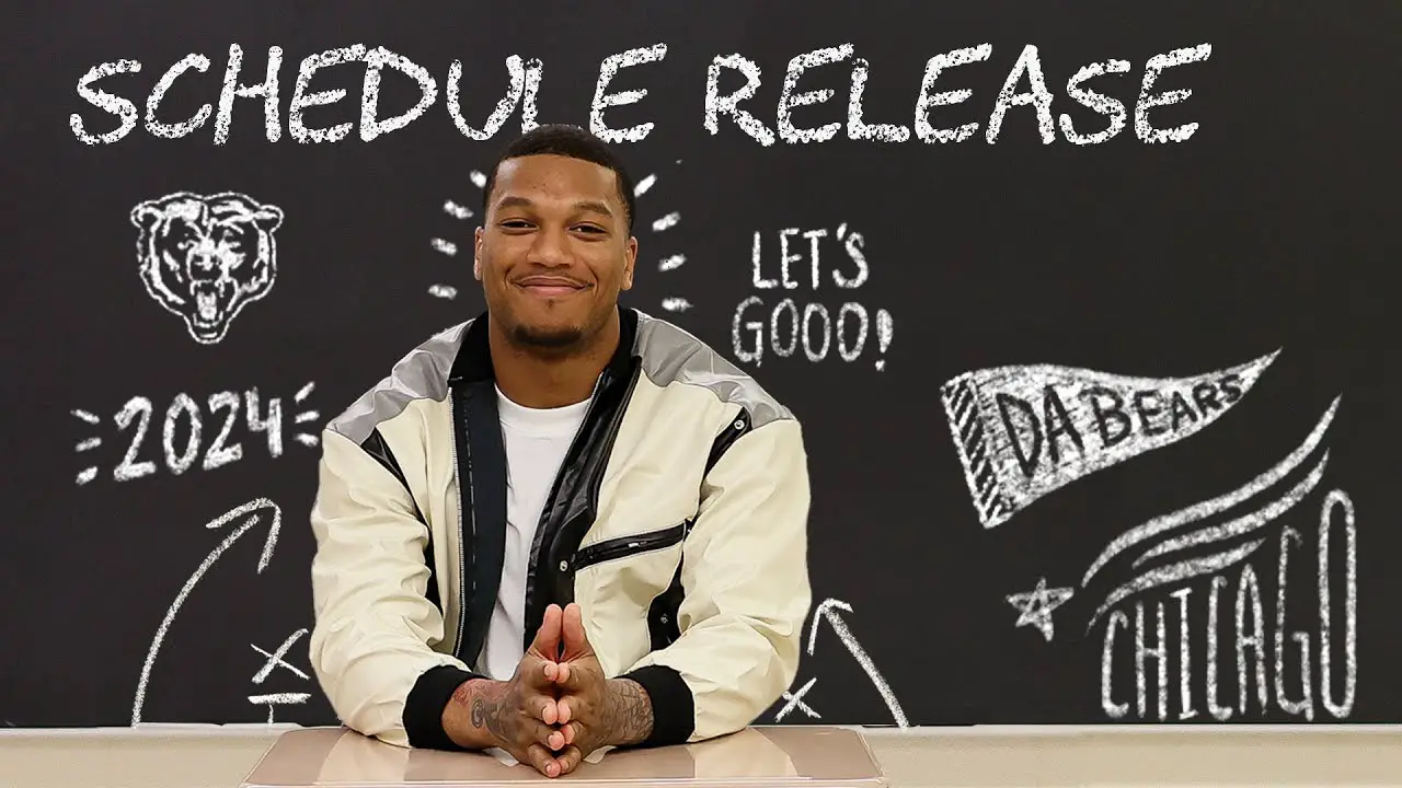 Chicago Bears record a great 2024 schedule release video