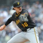 Chicago Cubs receive update on 2 starting pitchers before trade deadline 2 Pittsburgh Pirates starting pitcher Paul Skenes (30) pitches against the New York Yankees during the first inning at Yankee Stadium.