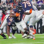 D'Andre Swift dealt fantasy football warning despite Chicago Bears draft decision 5 Chicago Bears running back D'Andre Swift (4) runs with the ball against the Minnesota Vikings in the third quarter at U.S. Bank Stadium.
