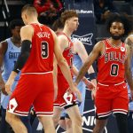 The Future of Sports Predictions: How Advanced Metrics Lead the Way 20 Chicago Bulls guard Coby White (0) reacts with center Nikola Vucevic (9) during the first half against the Memphis Grizzlies at FedExForum. Sports