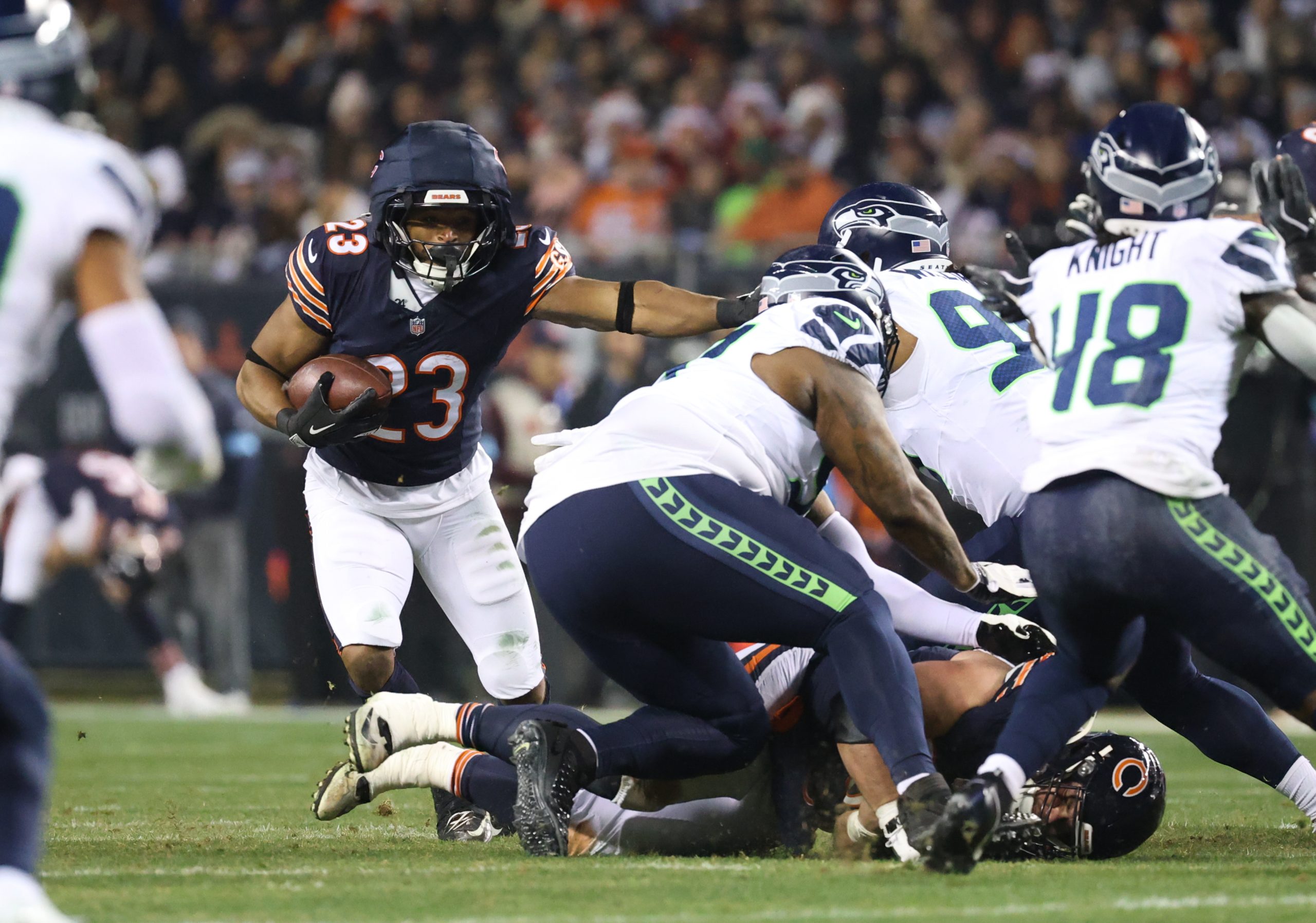 NFL: Seattle Seahawks at Chicago Bears Chicago Bears Roschon Johnson