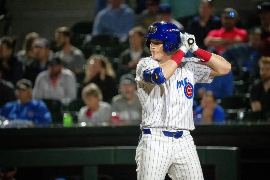 Syndication: The Des Moines Register Chicago Cubs, Owen Caissie