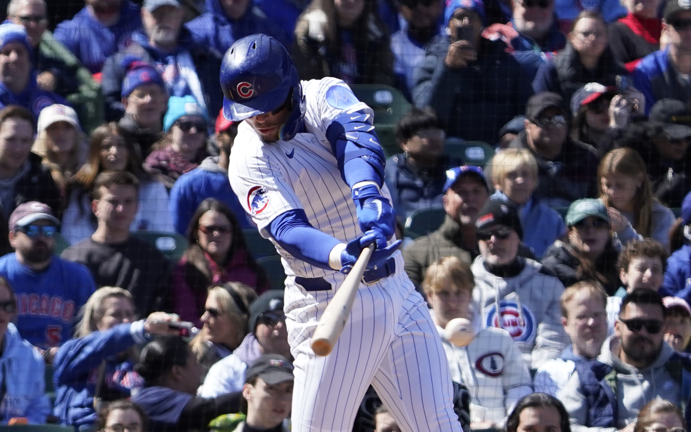 Chicago Cubs infielder has improved his approach so far in 2025