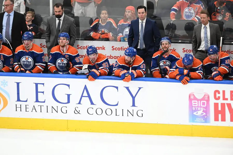 NHL: Stanley Cup Playoffs Vegas Golden Knights at Edmonton Oilers Chicago Blackhawks