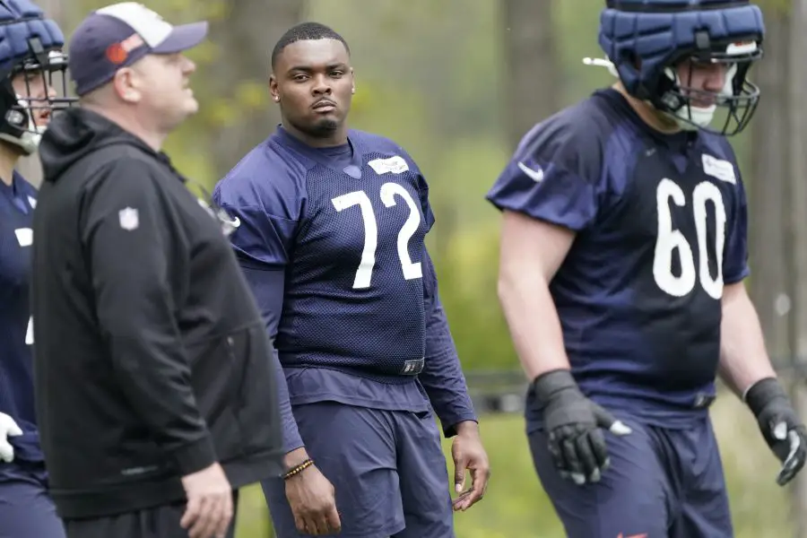 NFL: Chicago Bears Rookie Minicamp Chicago Bears Kiran Amegadjie