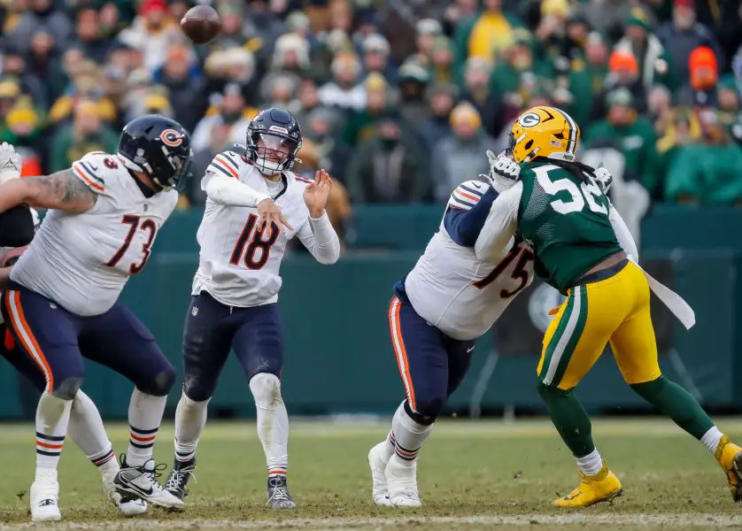 Syndication: Green Bay Press Gazette Adding J.K. Dobbins would help Ben Johnson's play-action pass offense and quarterback Caleb Williams