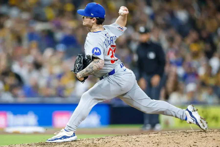 MLB: Chicago Cubs at San Diego Padres Chicago Cubs relief pitcher Ethan Roberts (39) throws a pitch during the eighth inning against the San Diego Padres at Petco Park.