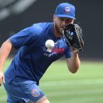Chicago Cubs' infielder was taking ground balls at a new position before Tuesday's game 2 Chicago Cubs