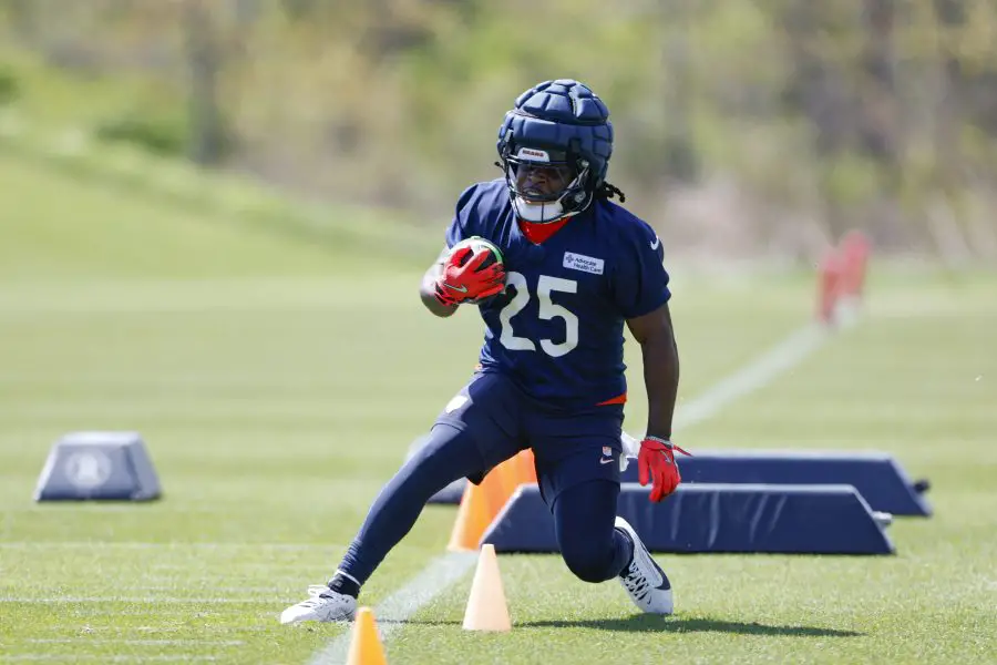 Eric Bieniemy steals show to start Chicago Bears rookie minicamp 1 Chicago Bears Kyle Monangai