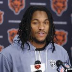 Update given on Chicago Bears WR Luther Burden's injury situation 2 Chicago Bears wide receiver Luther Burden III speaks during the Rookie Minicamp at Halas Hall.