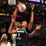 'Huge rebounds': Chicago Sky coach defends Angel Reese's poor shooting night 2 Chicago Sky forward Angel Reese (5) and Dallas Wings center Teaira McCowan (15) go up for the ball during the first half at the Wintrust Arena.