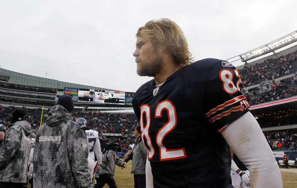 NFL: NFC Divisional Playoff Seattle Seahawks at Chicago Bears Chicago Bears tight end Greg Olsen