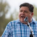 Chicago Bears and hopes for stadium see big Gov. J.B. Pritzker update 2 Illinois Gov. J.B. Pritzker speaks during the Polk County Democrats Steak Fry at Water Works Park on Saturday, Sept. 14, 2024, in Des Moines.