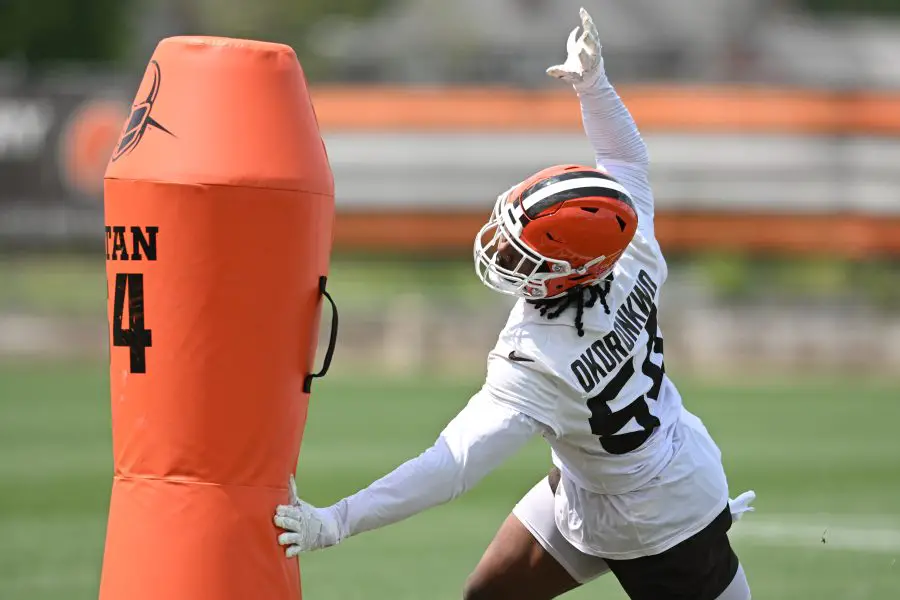 NFL: Cleveland Browns Minicamp Potential Chicago Bears target Ogbo Okoronkwo