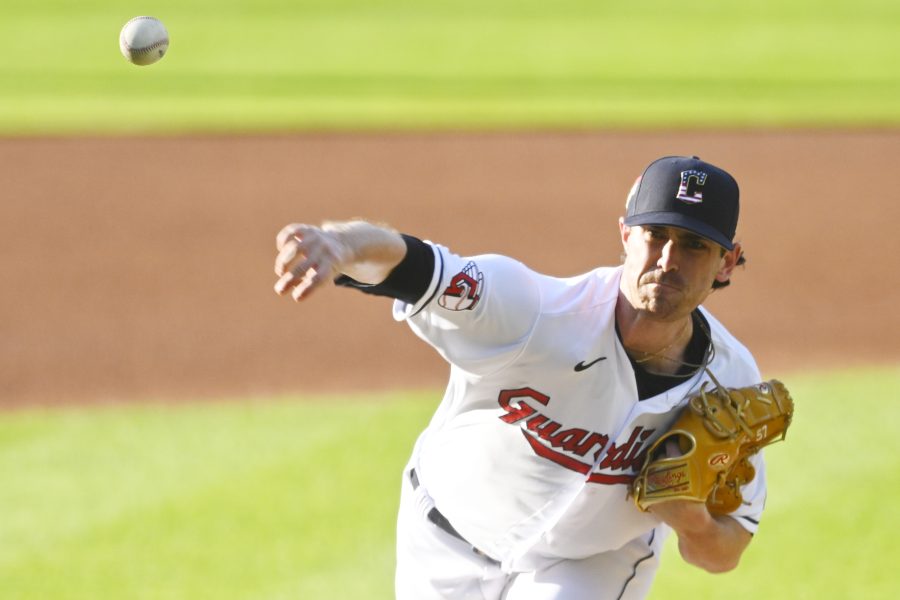 MLB: Atlanta Braves at Cleveland Guardians, Shane Bieber