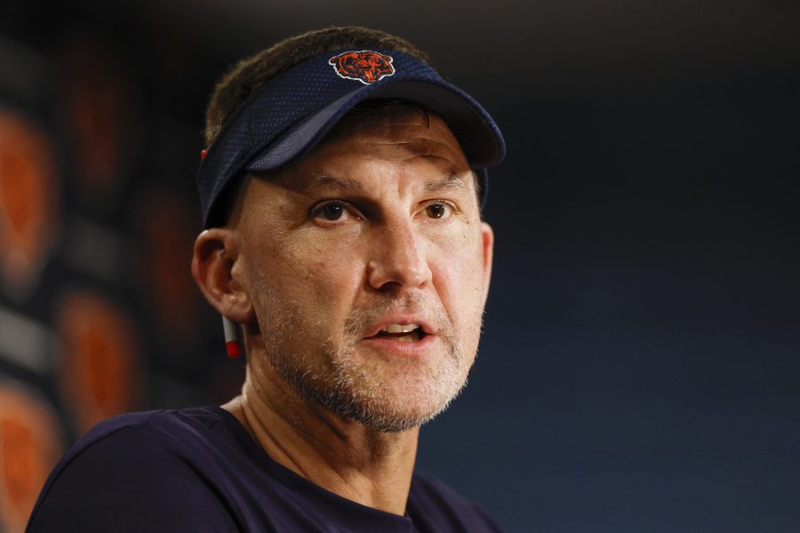 NFL: Chicago Bears Training Camp Chicago Bears Dennis Allen at training camp