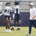 Ben Johnson at Chicago Bears training camp