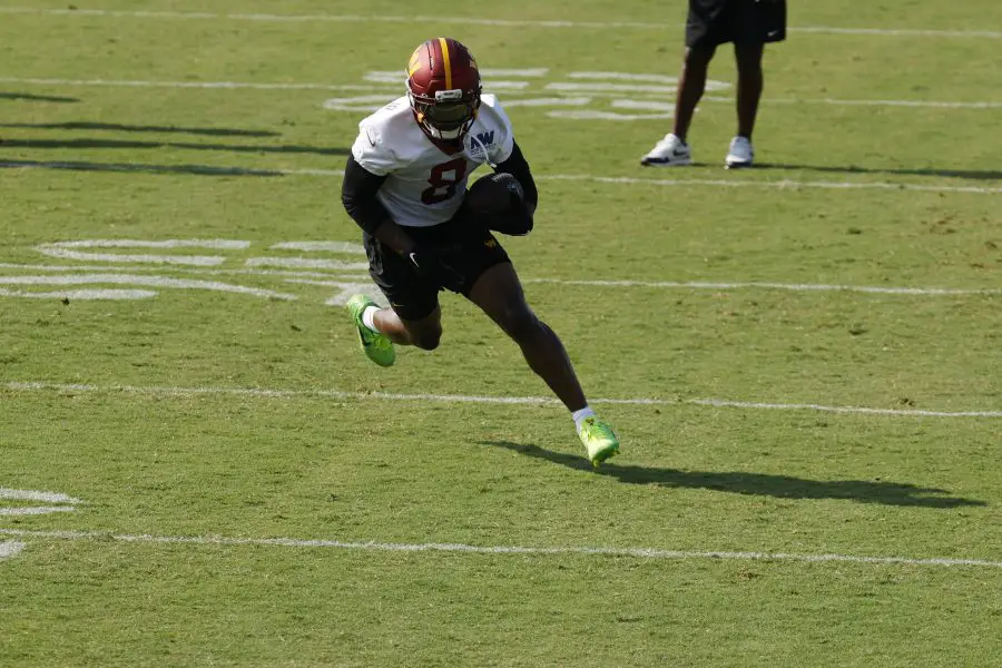 Potential Chicago Bears target Brian Robinson Jr 