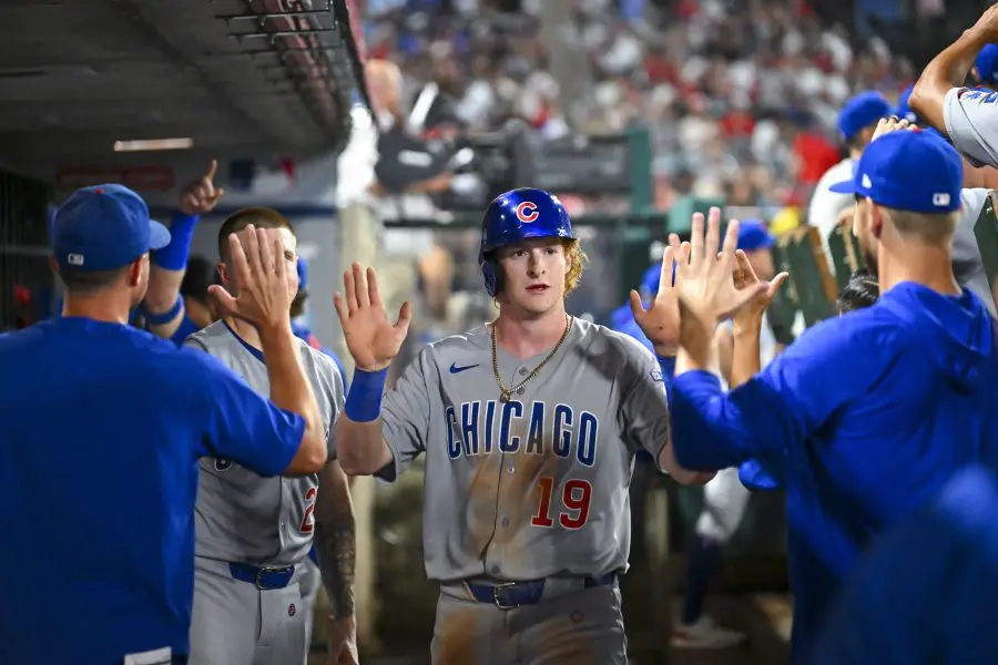 MLB: Chicago Cubs at Los Angeles Angels, Owen Caissie