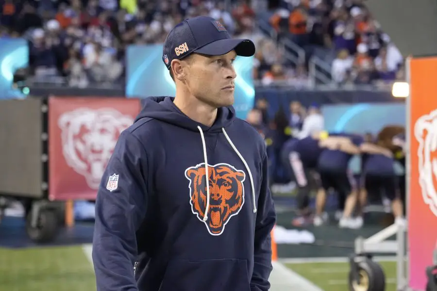 Chicago Bears head coach Ben Johnson pointed the finger after the team's loss on Monday night.